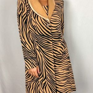 Night Studio New York Vintage Zebra Print Coat